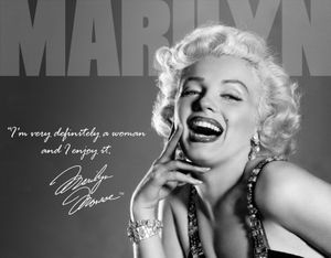 Skilt 30x40 Marilyn I enjoy it