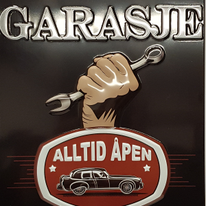 Skilt 20x30 Pappas garasje