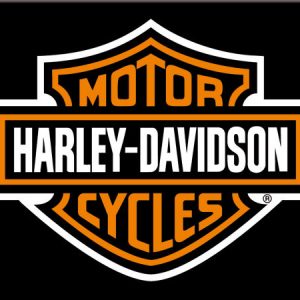 Magnet Harley-Davidson Logo Sort