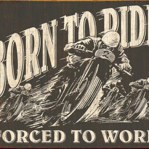 Skilt 30x40 Born to Ride