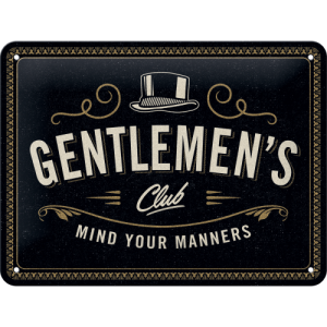 Skilt 15x20 Gentlemens Club