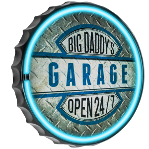 Lysskilt Big Daddy's Garage