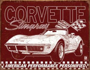 Skilt 30x40 Corvette Stingray