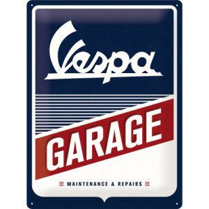 Skilt preget 30x40 Vespa Garage