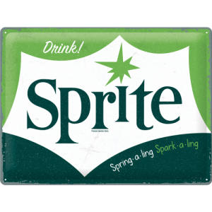 Skilt preget 30x40 Sprite