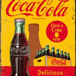 Magnet Coca-Cola gul