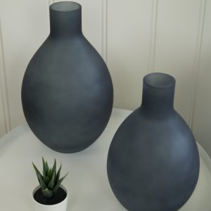 110  Vase Lotus liten "blå"