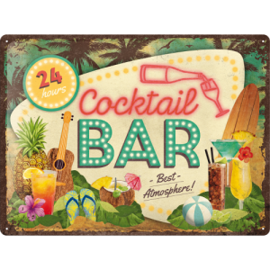 Skilt preget 30x40 Cocail bar