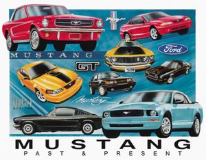 Skilt 30x40 Mustang