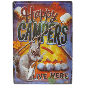 Skilt 30x40 Happy Campers