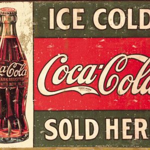 Skilt 30x40 Ice Cold Cola-Cola