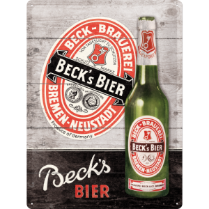 Skilt preget 30x40 Beck's Bier