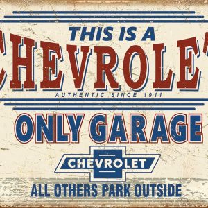 Skilt 30x40 Chevrolet Only Garage