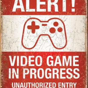Skilt 30x40 Alert Video Gam