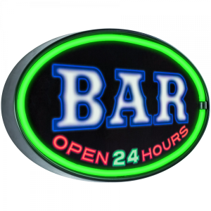 Lysskilt Bar