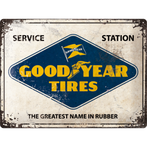 Skilt preget 30x40 Good Year Tires