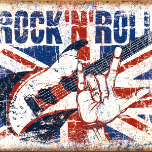 Skilt 30x40 Rock'n Roll
