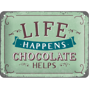 Skilt 15x20 Chocolate helps