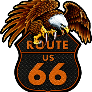 Formede skilt Eagle Route 66