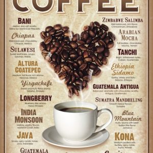 Skilt 30x40 Coffee heart