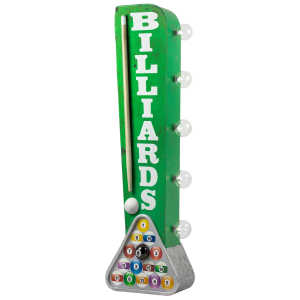 Lysskilt Billiards