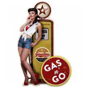 Formede skilt Gas'n Go pinup