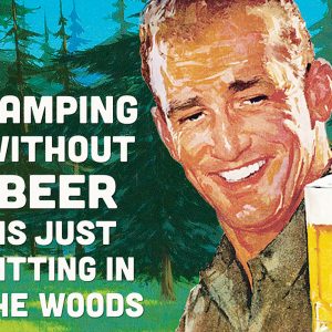 Skilt 30x40 Camping
