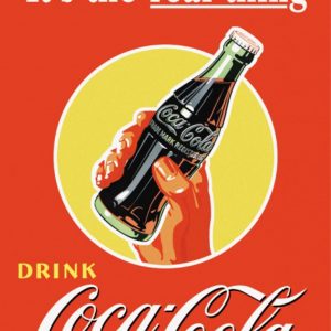 Skilt 30x40 Coca-Cola