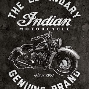 Skilt 30x40 Indian Motorcycle Genuine