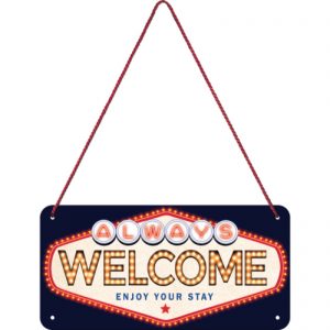 Skilt 10x20 Welcome