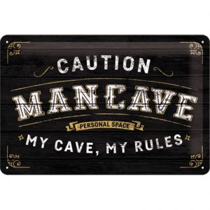 Skilt 20x30 Man Cave my rules
