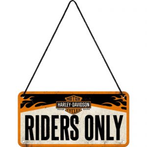 Skilt 10x20 Harley Davidson drivers only