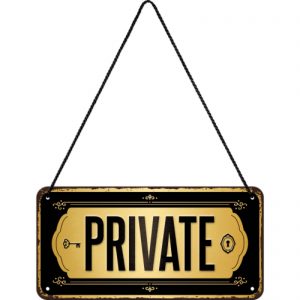 Skilt 10x20 Private