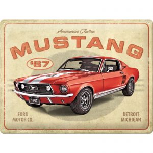 Skilt preget 30x40 Mustang