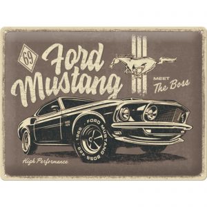 Skilt preget 30x40 Ford Mustang