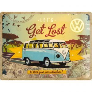 Skilt preget 30x40 Get Lost
