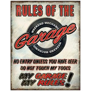 Skilt 30x40 Rules Garage