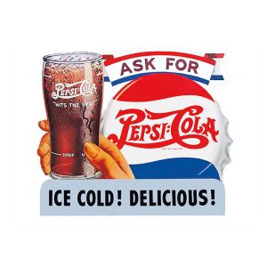 Skilt 30x40 Pepsi cola ice cold