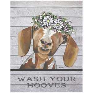 Skilt 30x40 Wash your Hooves