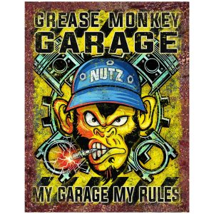 Skilt 30x40 Grease Monkey Garage