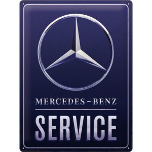 Skilt preget 30x40 Mercedes Service