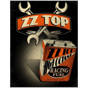 Skilt 30x40 ZZ Topp High Octane