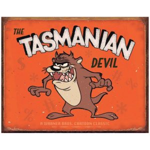 Skilt 30x40 Tasmanian devil