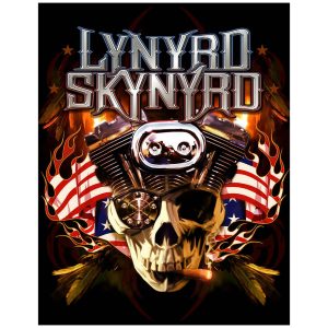 Skilt 30x40 Lynyrd Skynyrd Motor Skull