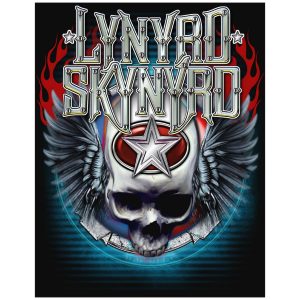 Skilt 30x40 Lynyrd Skynyrd Winged Skull