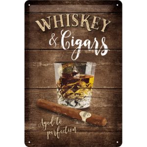 Skilt 20x30 Whiskey & Cigars