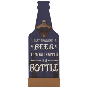 Flaskeåpner Beer Trapped in a Bottle Plaque