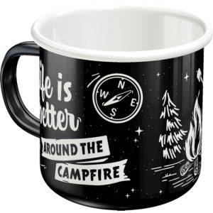 Emalje krus Life Is Better Around The Campfire