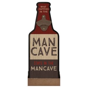 Flaskeåpner What Happens Man Cave Plaque