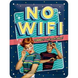 Skilt 15x20 No WiFi